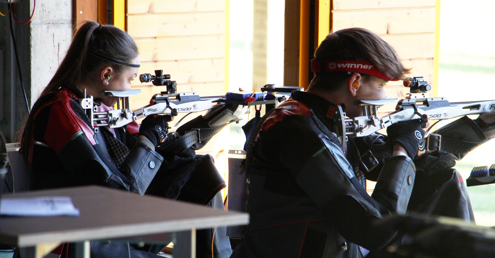 Anja Krainz und Dominic Einwaller belegten im KK-Dreistellungsmatch-Mixed-Team-Bewerb den elften Platz © Margit Melmer, ÖSB