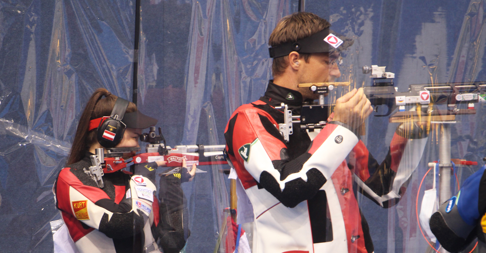 Sheileen Waibel und Martin Strempfl im Luftgewehr-Mixed-Team-Bewerb des ISSF WC Osijek © Margit Melmer, ÖSB