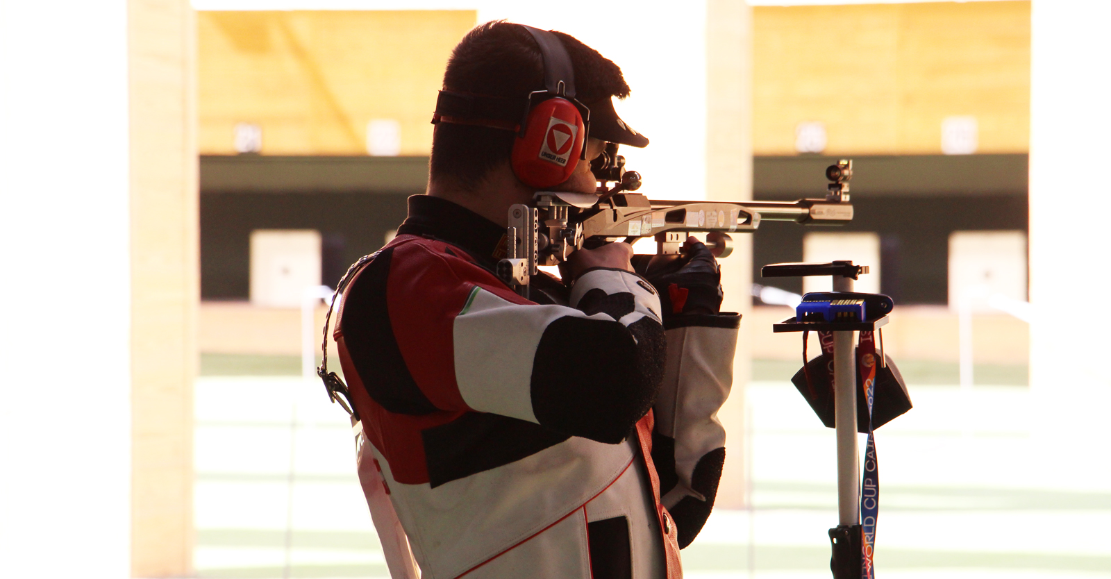 Andreas Thum im Stehend des KK-Dreistellungsmatches des ISSF WC Cairo © Margit Melmer