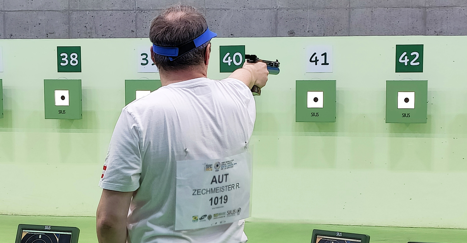 Richard Zechmeister im Bewerb Luftpistole der Männer beim ISSF WC Rio © Franz Roth, ÖSB