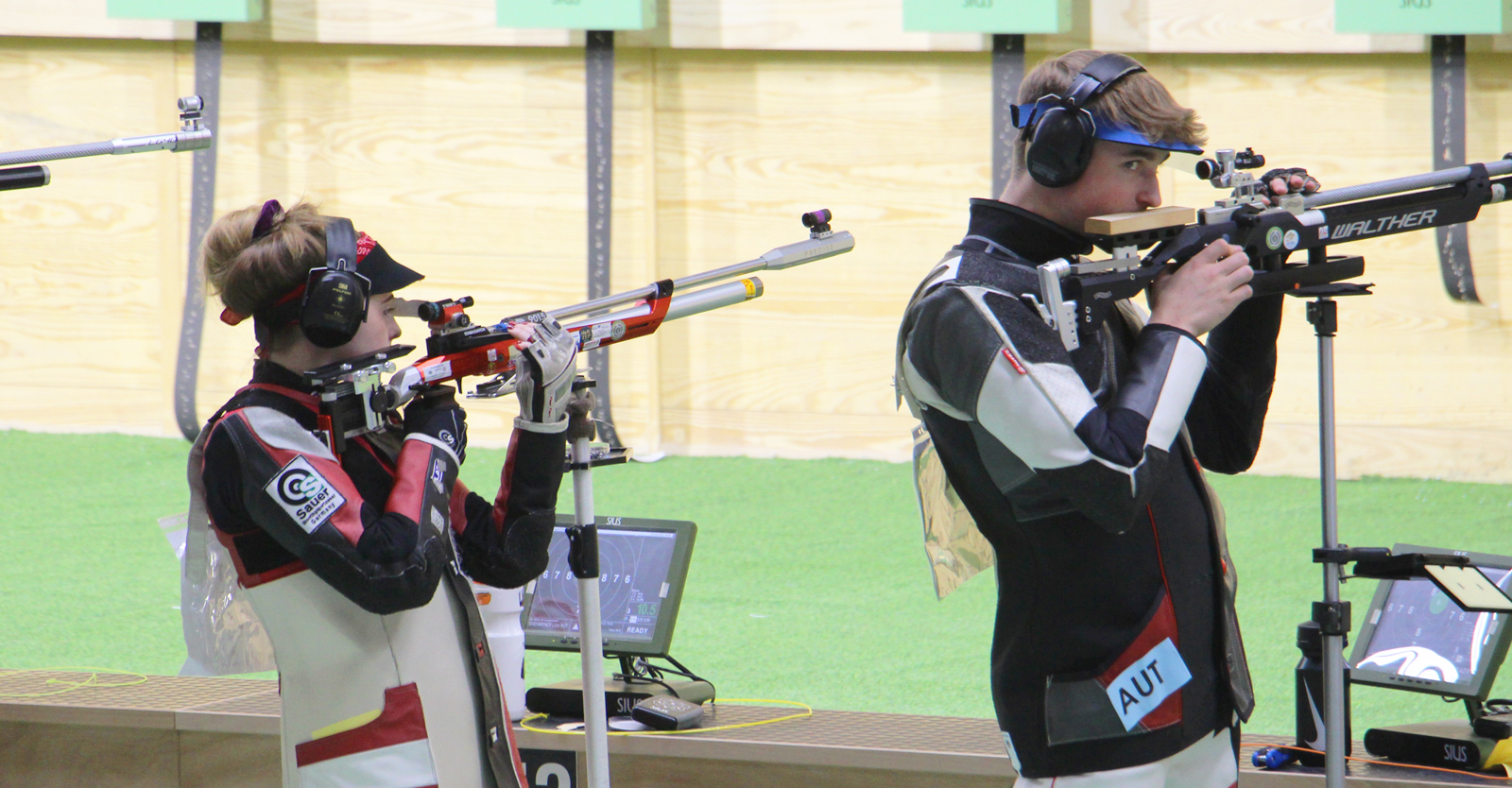 Die TirolerInnen Lisa Hafner und Patrick Entner im Luftgewehr Mixed Team © Margit Melmer, ÖSB