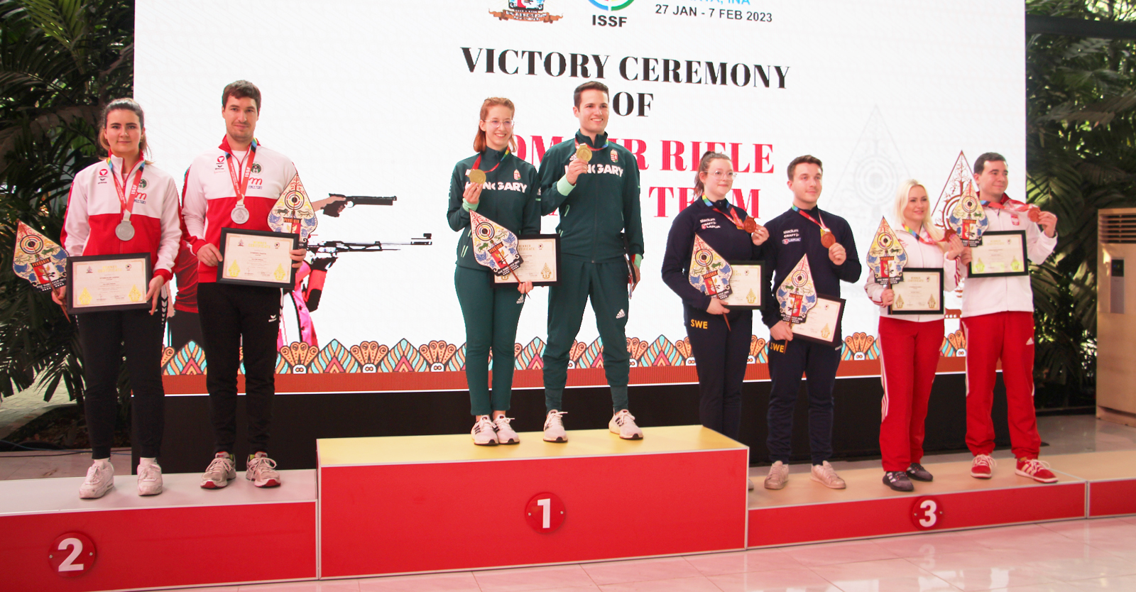 Ihr erstes Weltcup-Edelmetall gewannen Jasmin Kitzbichler und Martin Stempfl beim ISSF Weltcup Jakarta © Margit Melmer, ÖSB