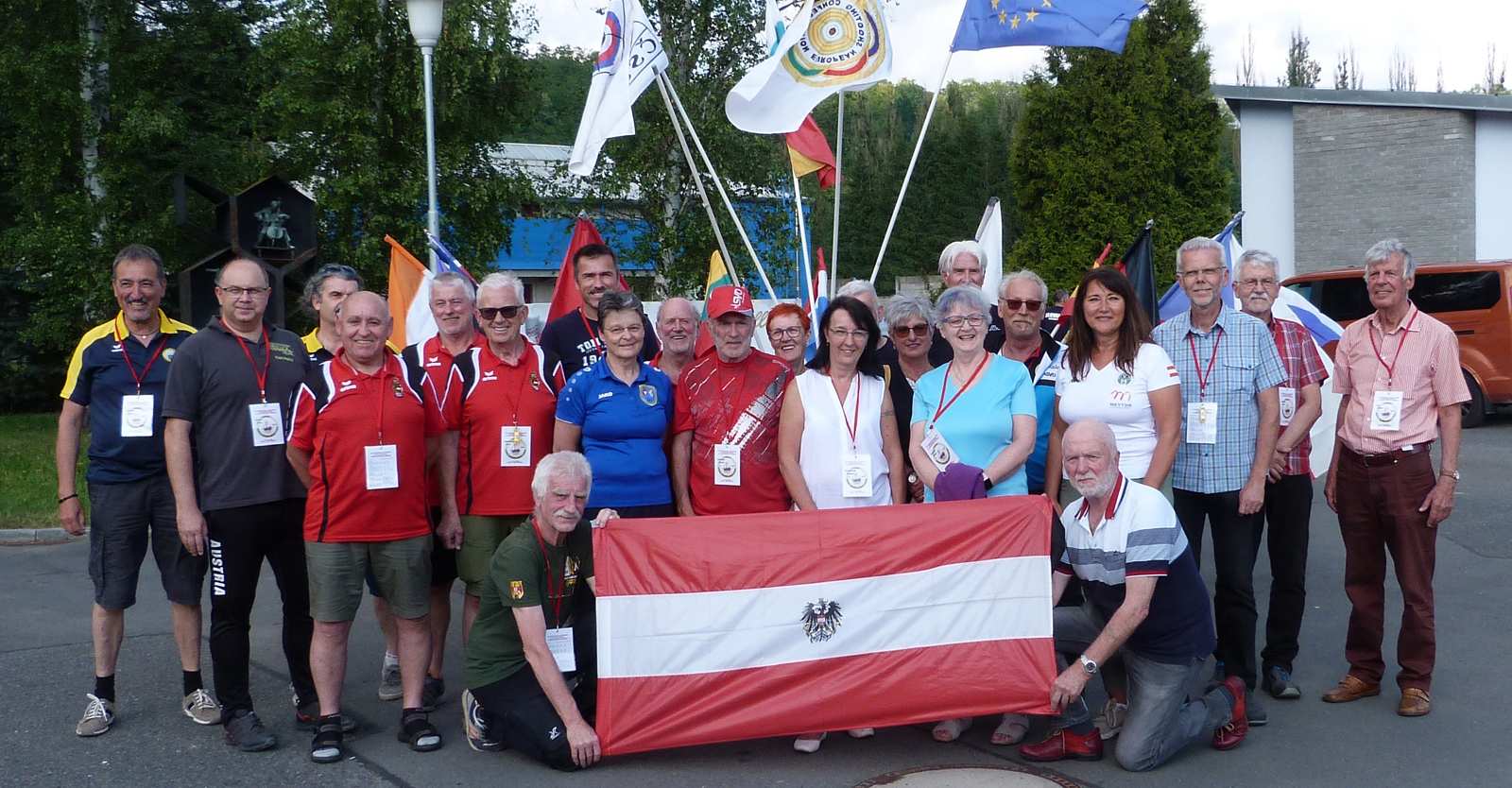 Mit 21 SchützInnen stellte Österreich die drittgrößte Delegation bei dieser Meisterschaft © Margit Melmer