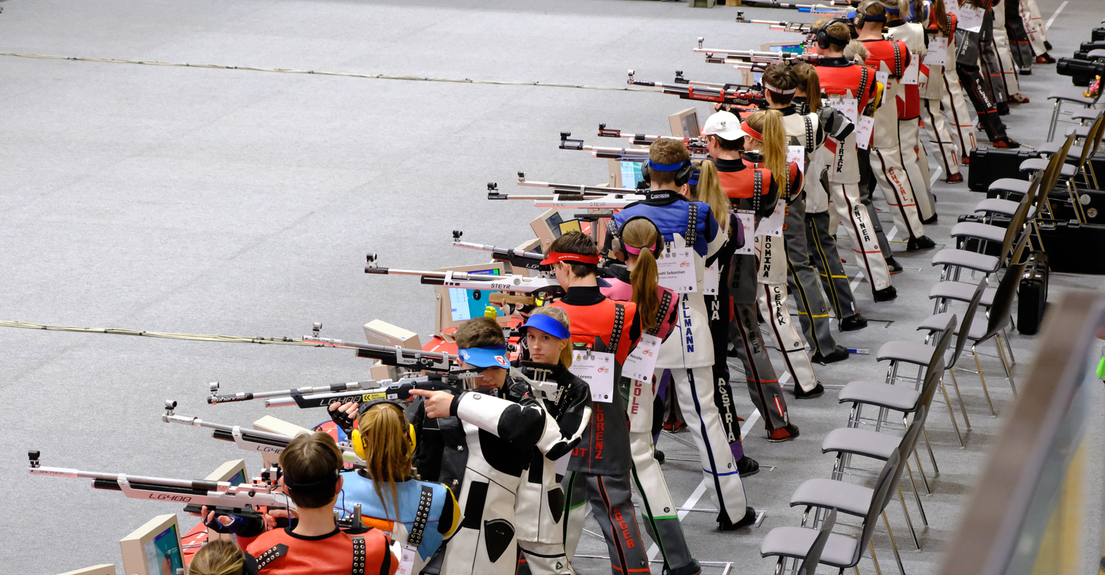 Die Luftgewehr-Mixed-Team-Konkurrenz © Tina Neururer, ÖSB