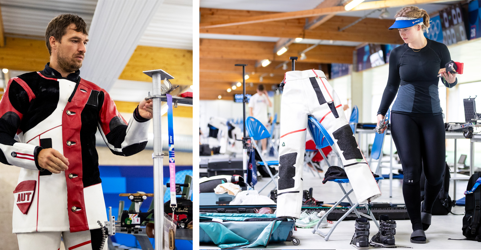 Martin Strempfl und Nadine Ungerank machen als Luftgewehr-Mixed-Team den Anfang bei diesen Spielen © ÖOC/GEPA 