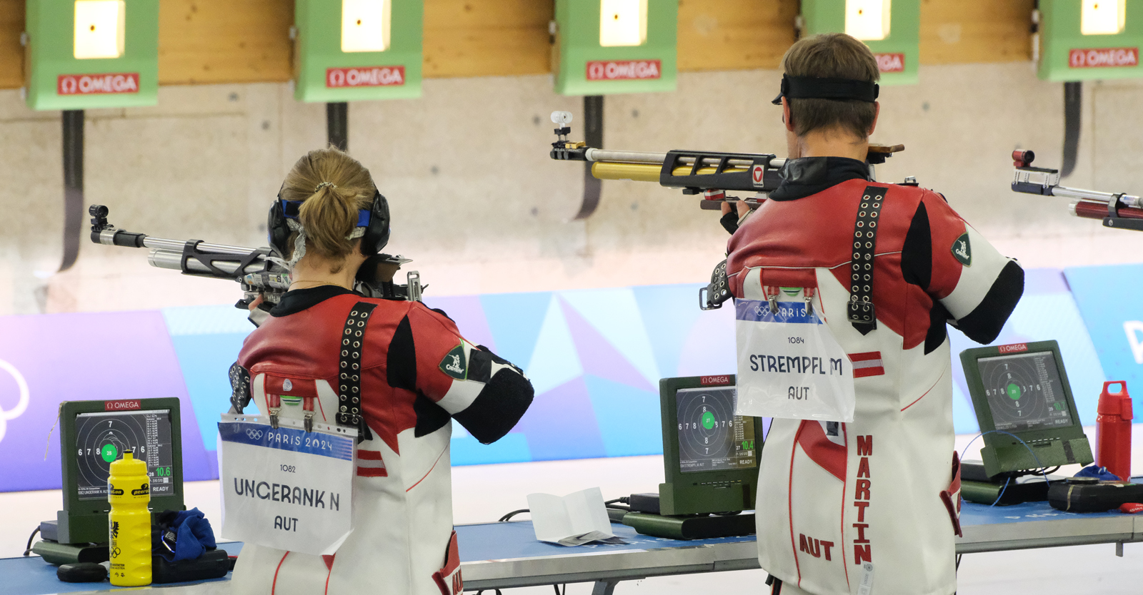 Nadine Ungerank und Martin Strempfl haben im Luftgewehr Mixed Team ihren ersten Auftritt © ÖSB