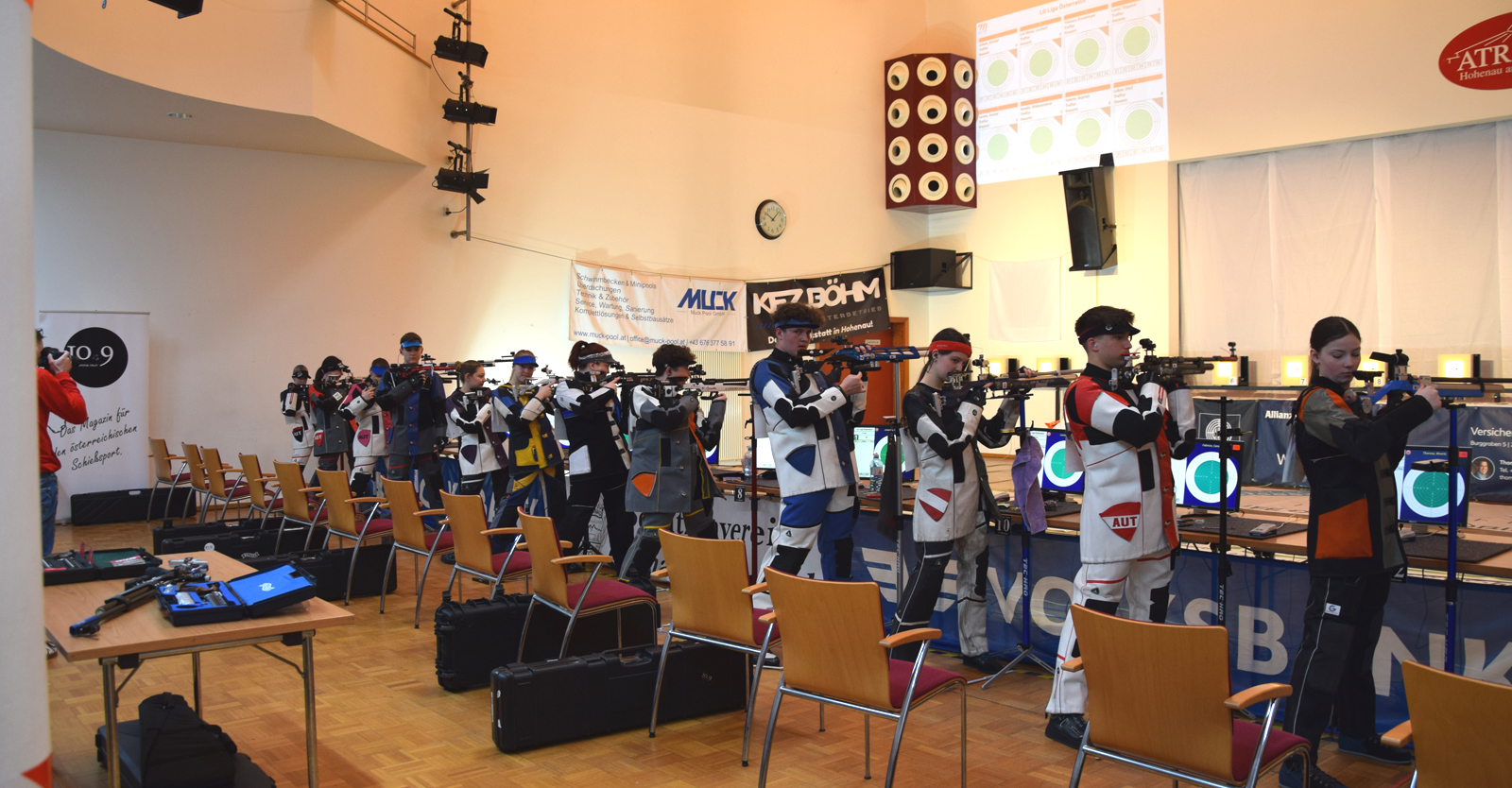Das Halbfinale der JungschützInnen im Atrium in Hohenau © Manfred Kopitar
