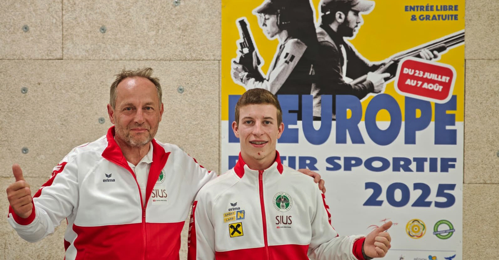 Trainer Siegfried Resischl und Timon Kretzl © Franz Roth, ÖSB