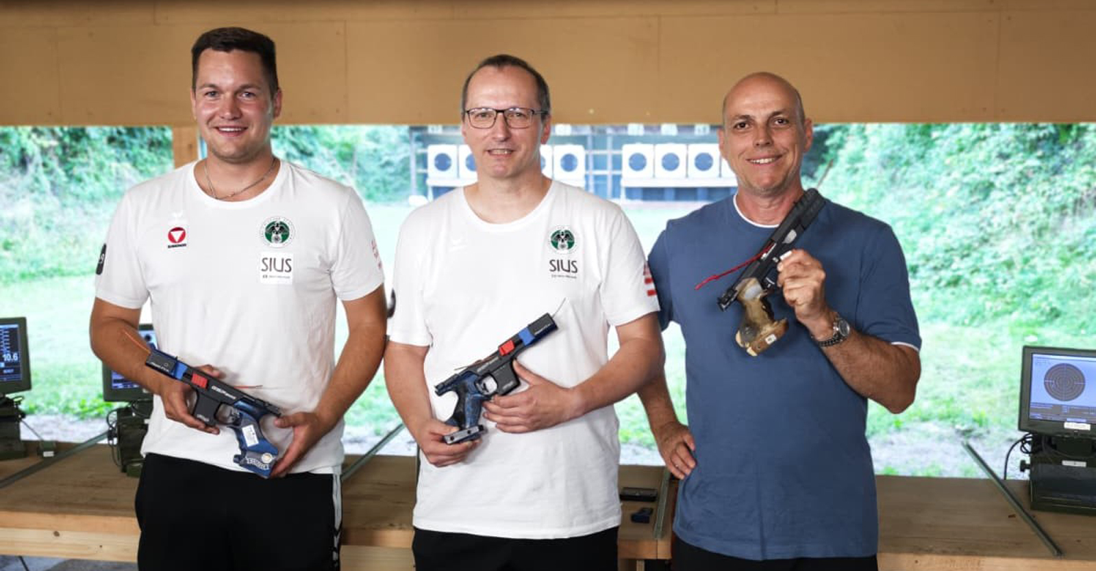 Die Podestplatzierten Kral, Zechmeister und Sailer (v.l.) © Franz Roth, ÖSB