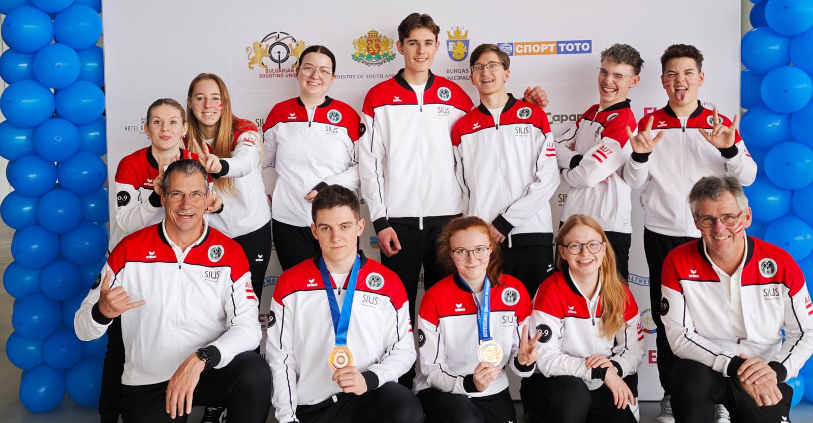 Die jungen österreichischen SportschützInnen durften in Burgas tolle Erfahrungen sammeln © Franz Roth, ÖSB