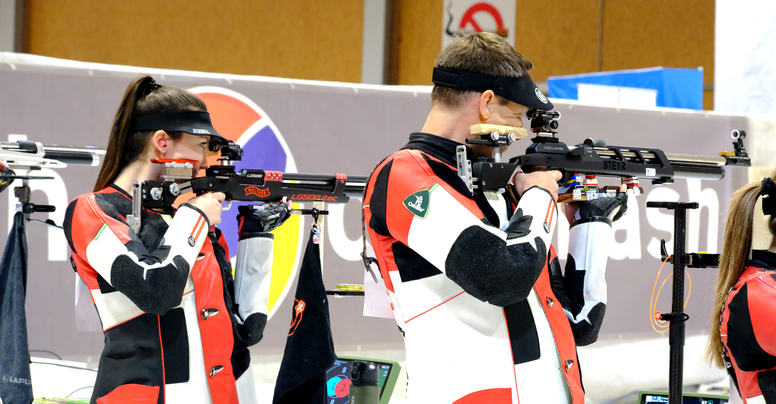 Luftgewehr Mixed Team: Verona Fölzer und Martin Strempfl © Tina Neururer, ÖSB