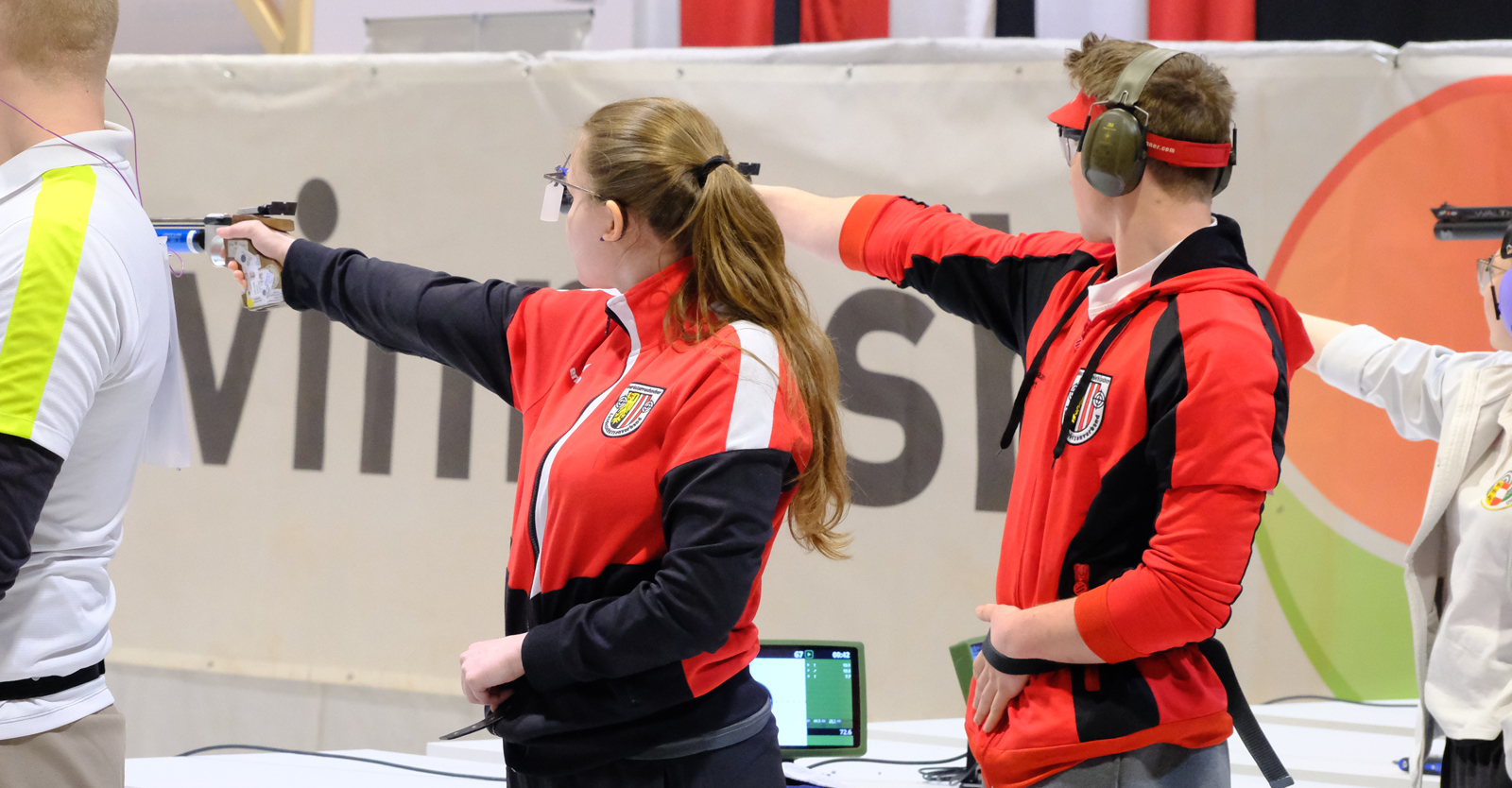 Luftpistole Mixed Team JuniorInnen: Sonja Riedl und Christoph Schnelzer © Tina Neururer, ÖSB