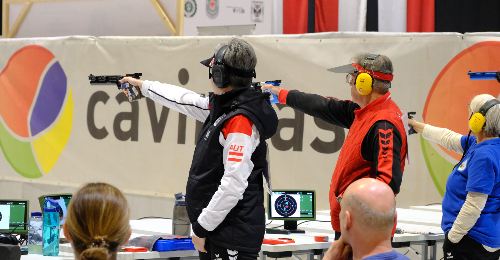 Die erfolgreiche Titelverteidigung gelang Sylvia Steiner und Gerhard Böhm im Luftpistole Mixed Team © Tina Neururer, ÖSB 