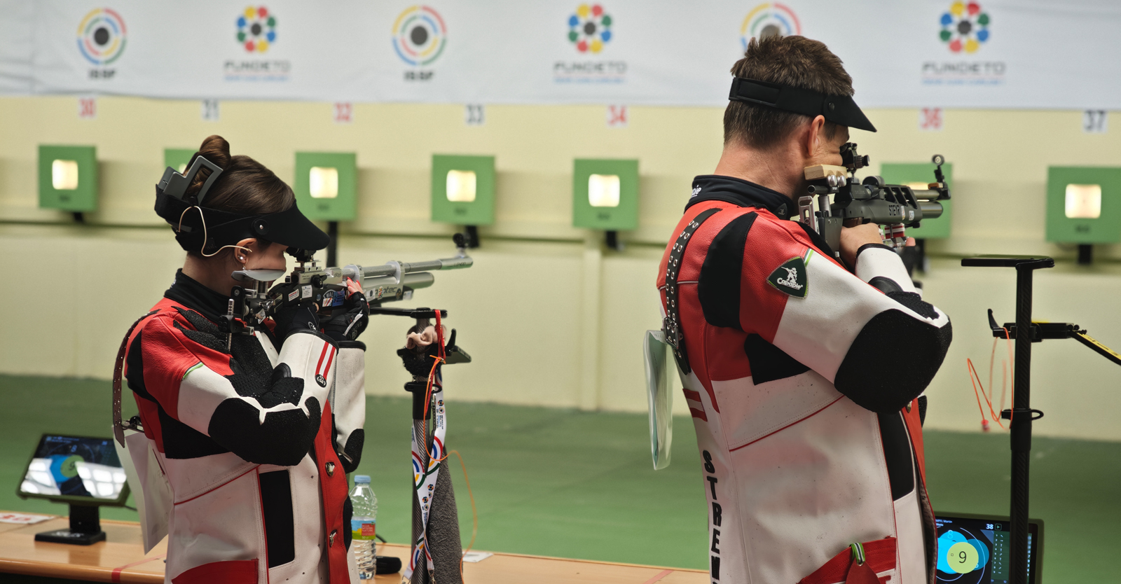 Baumgartner & Strempfl im Luftgewehr Mixed Team © Franz Roth, ÖSB