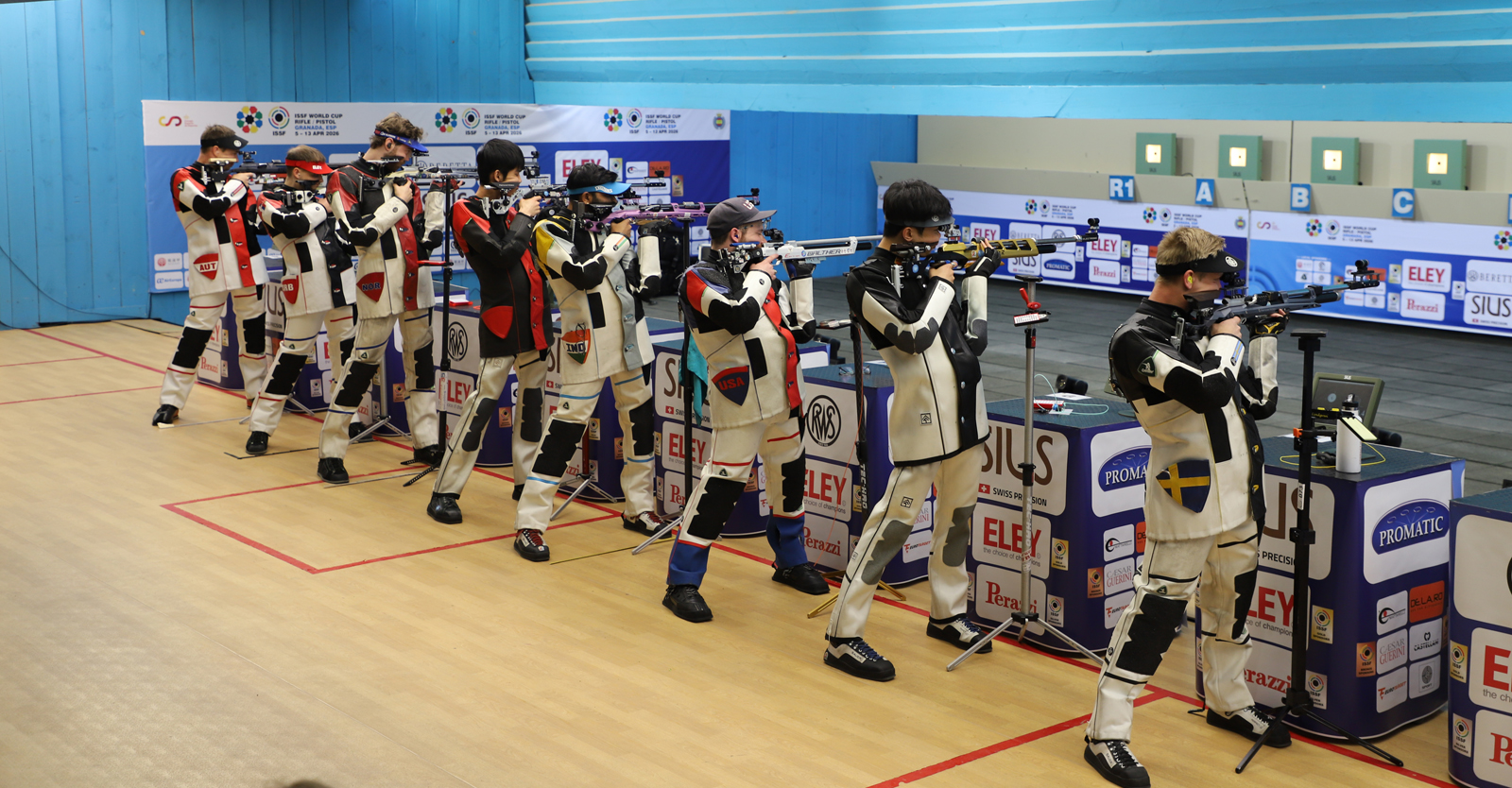 Martin Strempfl (li.) arbeitete sich ins Luftgewehrfinale © Patrick Diem