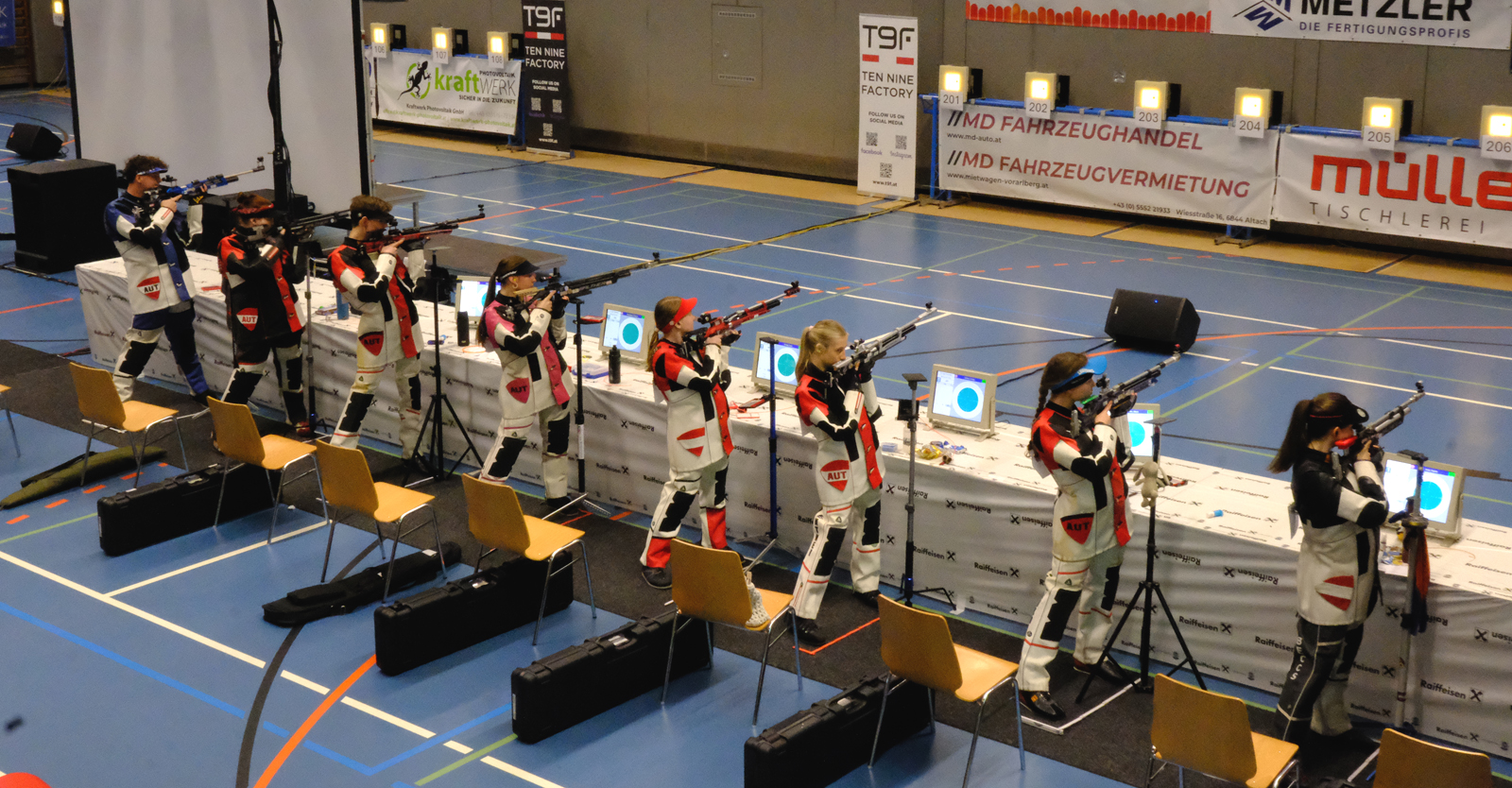 Großes Finale der Luftgewehr-JungschützInnen © Tina Neururer, ÖSB