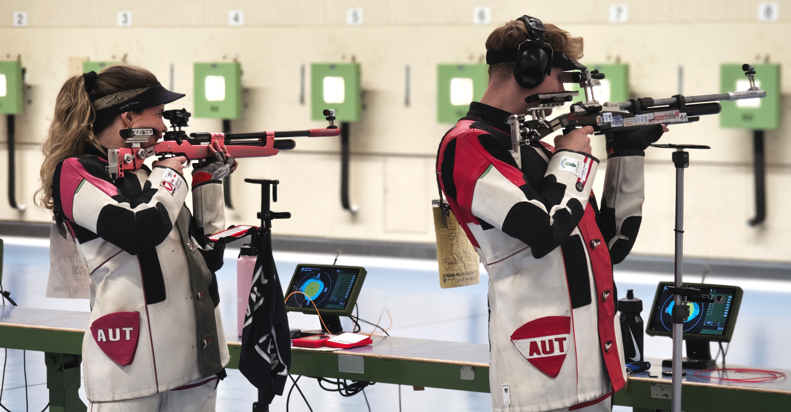 Jasmin Kitzbichler und Patrick Entner im Luftgewehr Mixed Team © Franz Roth, ÖSB