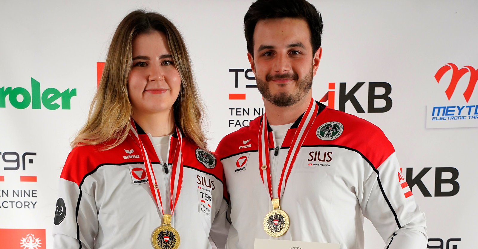 Jasmim Kitzbichler und Andreas Thum sind die neuen StaatsmeisterInnen im KK-Liegend Mixed Team © Christian Kramer