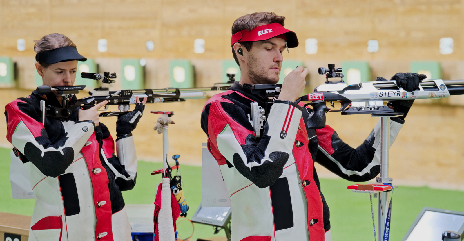 Pribitzer/Mathis im Luftgewehr Mixed Team © Franz Roth, ÖSB